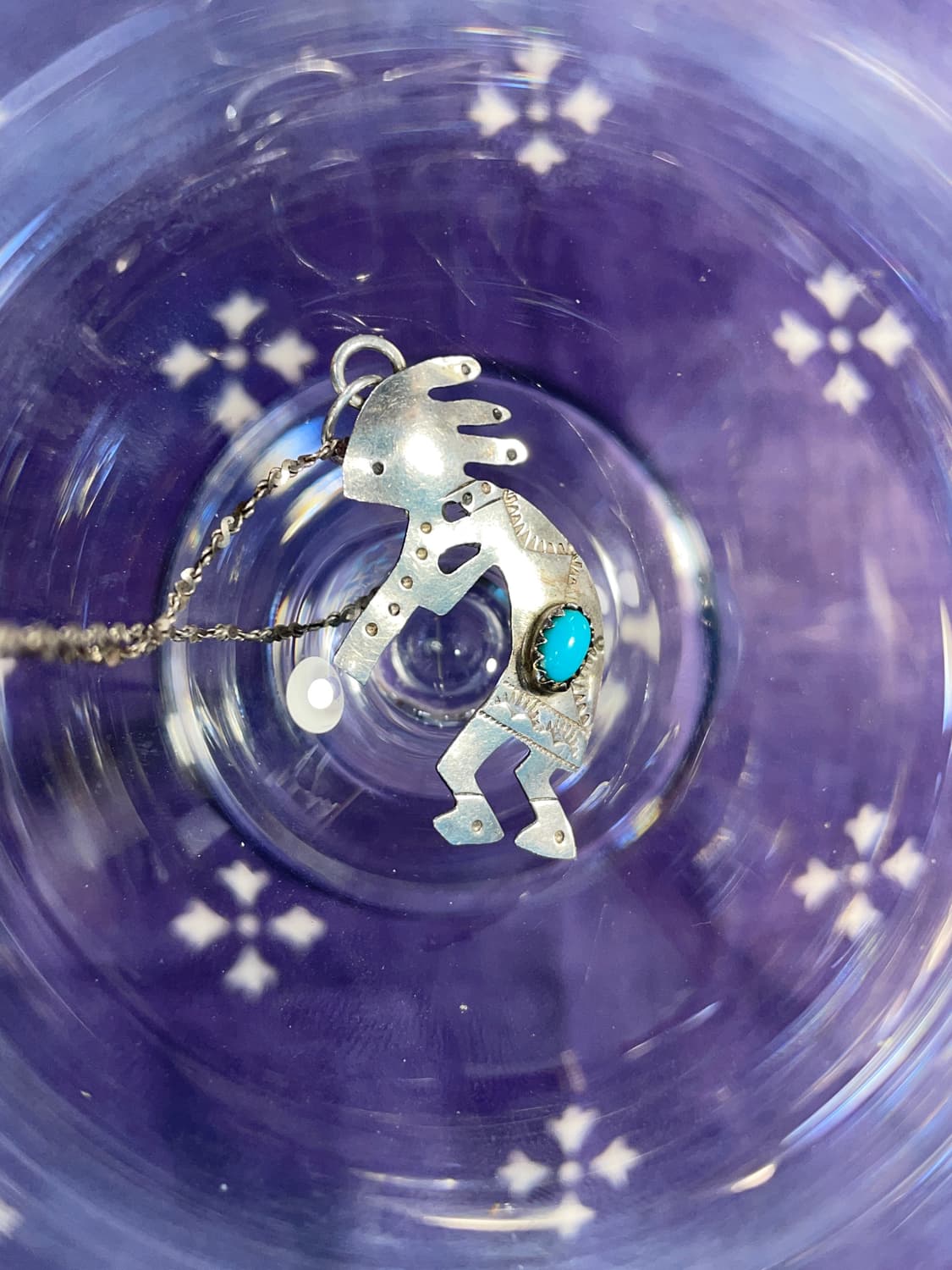 Navajo 925 Silver Kokopelli Necklace 상품이미지2
