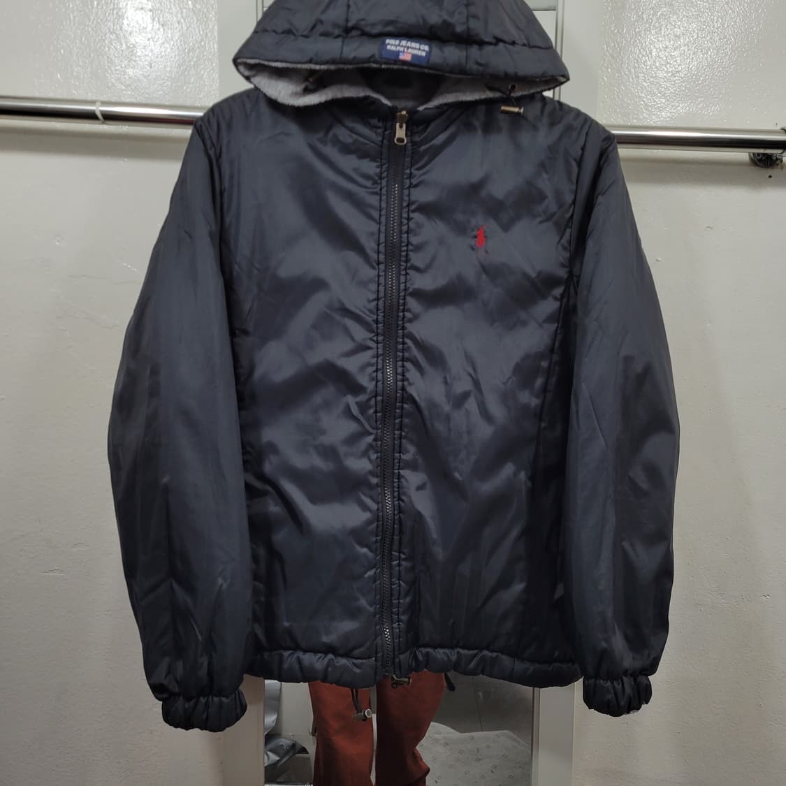 M 폴로 리버시블 후리스 후드점퍼 상품이미지5