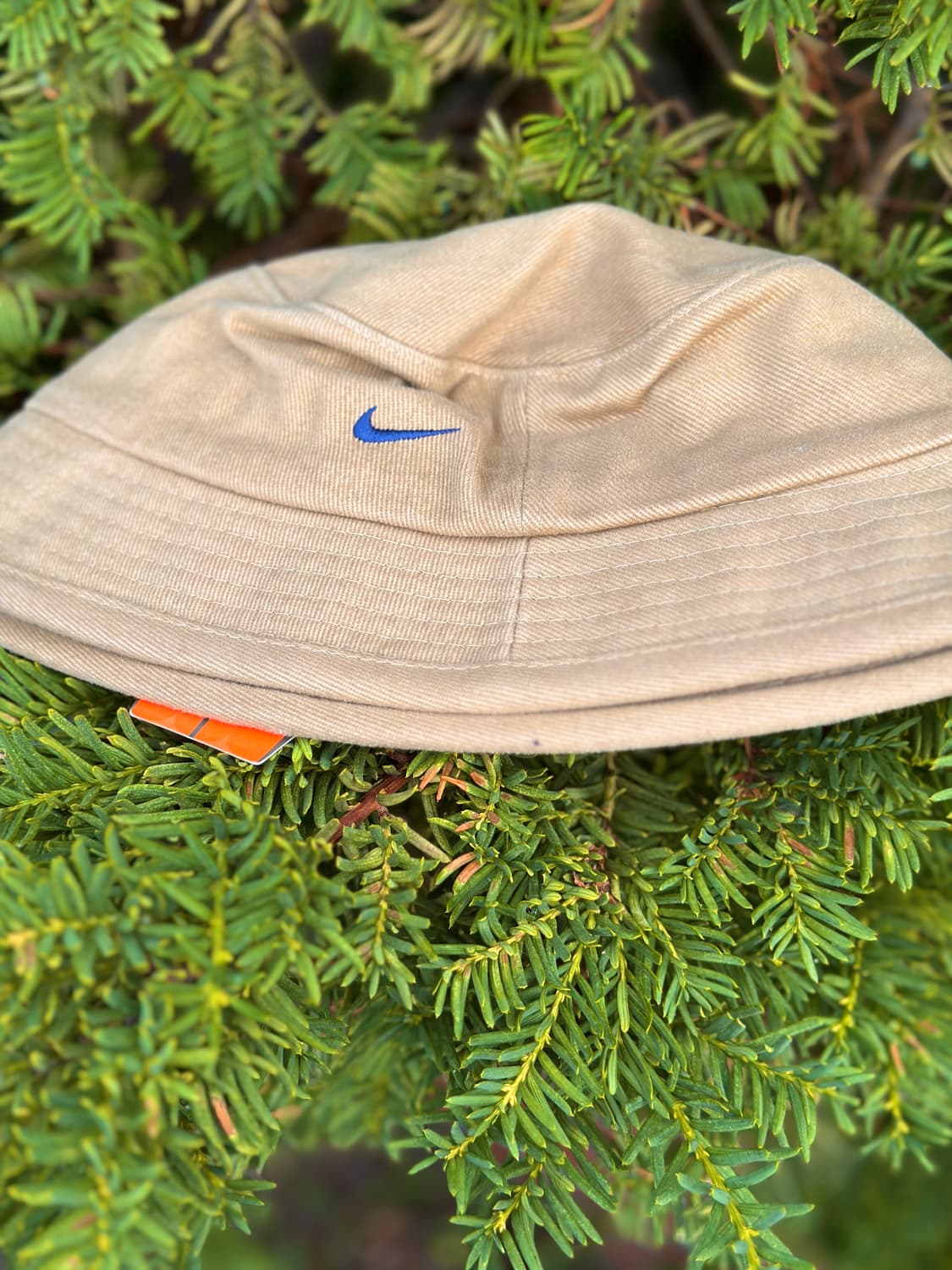 (새상품) 00s NIKE 나이키 로고 버킷햇 모자 베이지 상품이미지1