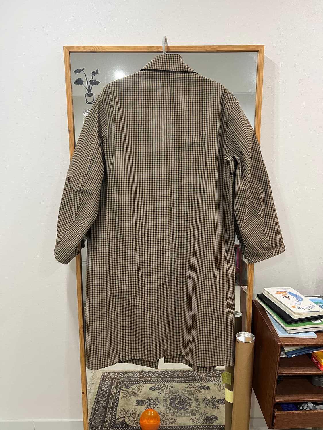 유니클로 U 체크 코트 L사이즈 상품이미지2