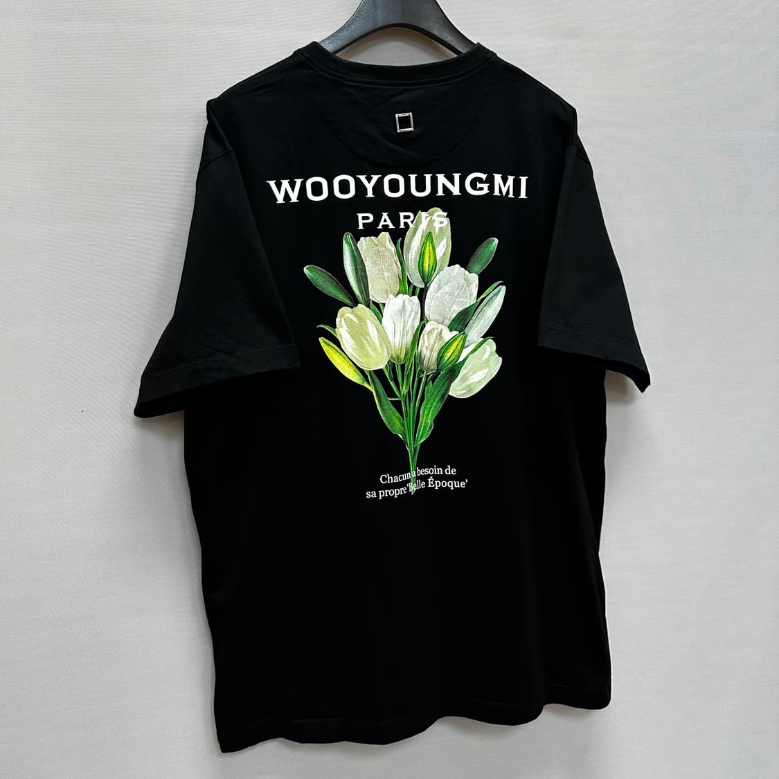 우영미 플라워 프린트 백로고 반팔티 ( 110 ) 상품이미지3