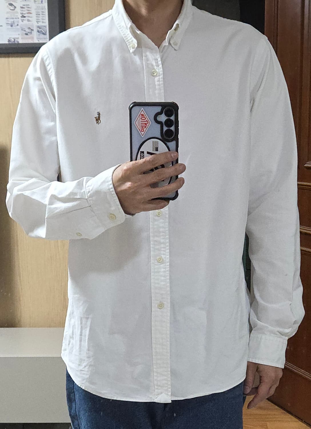 (착샷) 폴로 랄프로렌 옥스포드 셔츠 컬러 포니 상품이미지10