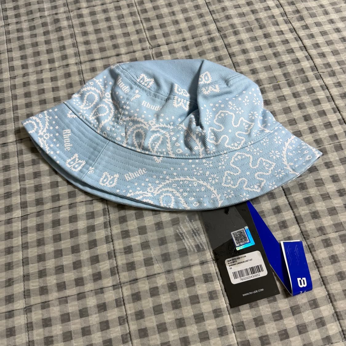 (OS) Rhude 루드 반다나 버킷햇 라이트블루  상품이미지2