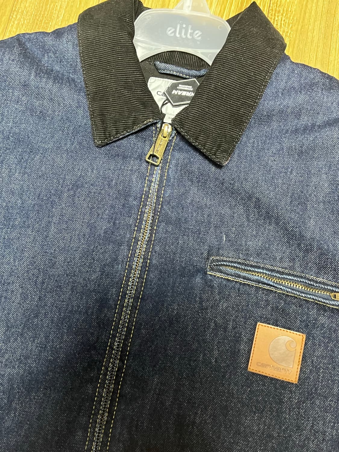 칼하트 WIP 디트로이트 자켓 블루 블랙 상품이미지3