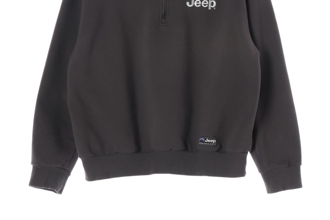 Jeep 자수 로고 루즈핏 반집업 맨투맨 L 상품이미지4