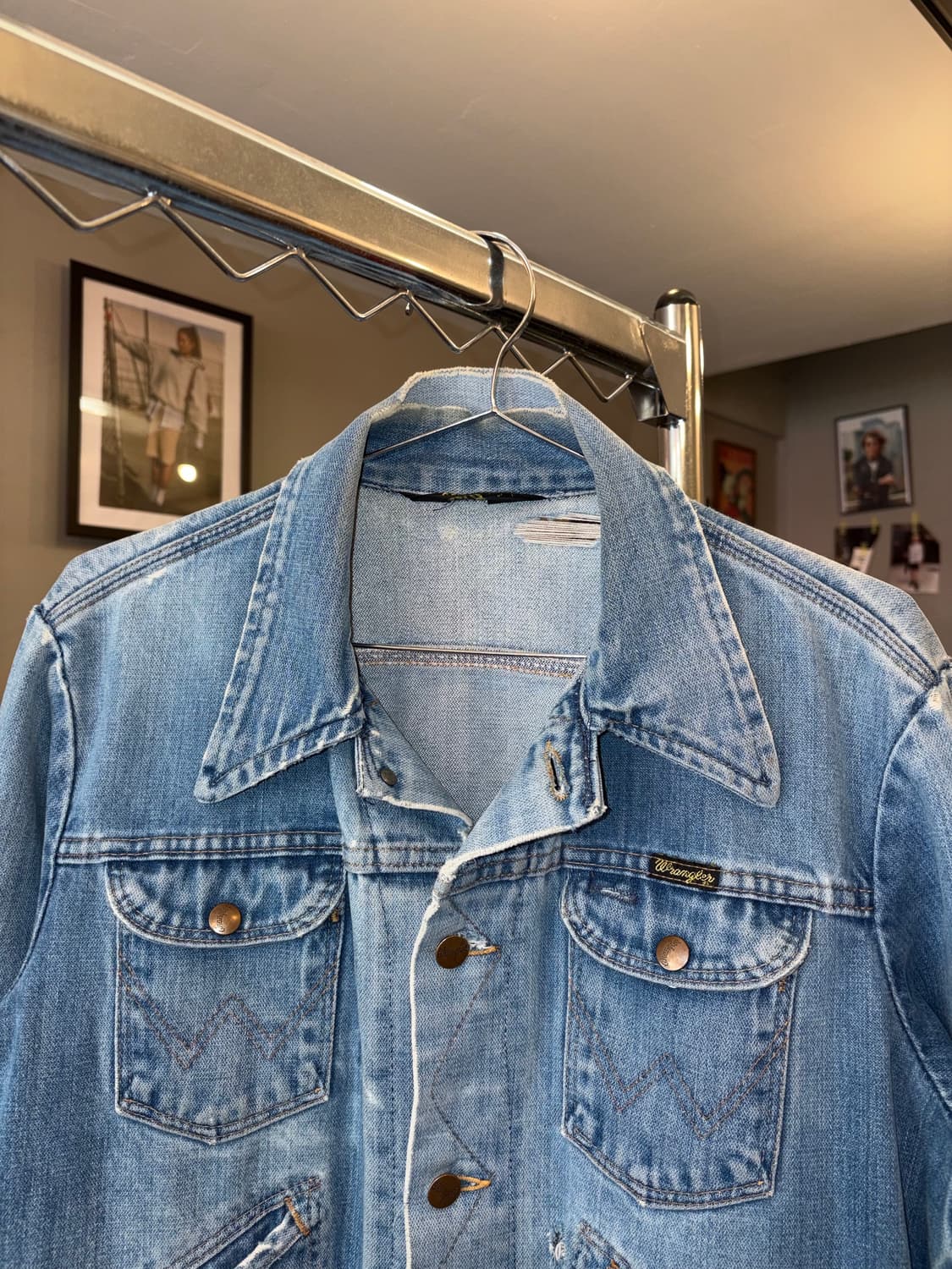 70-80‘s Wrangler 126MJ denim trucker  상품이미지5