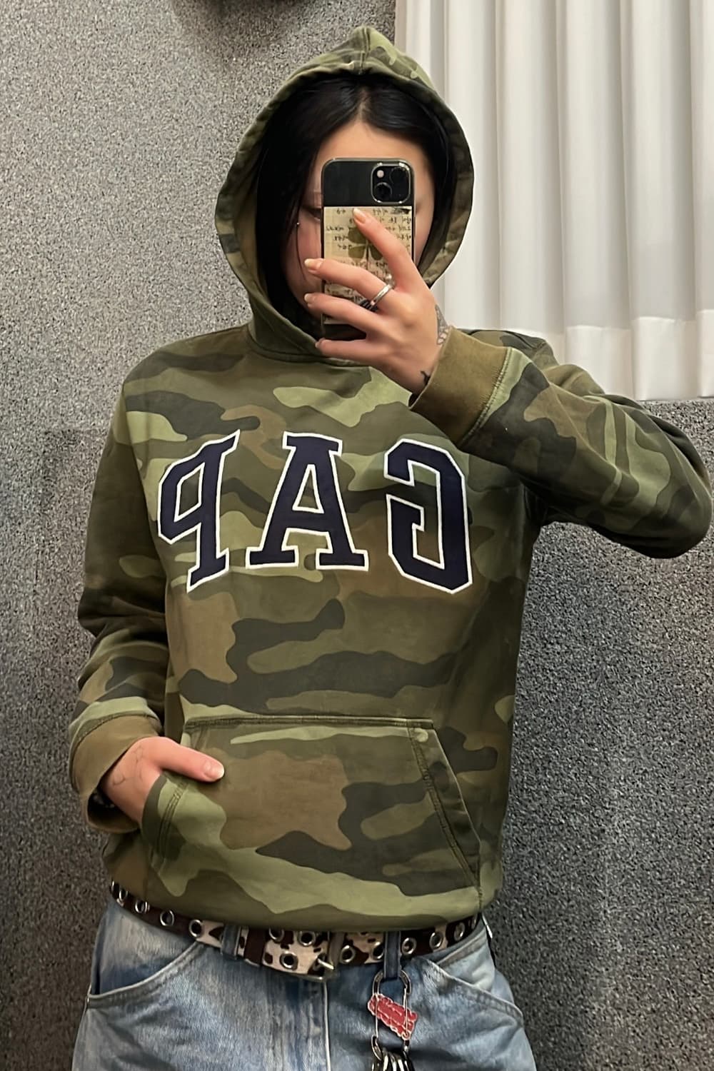 GAP camouflage pattern hoodie 상품이미지1