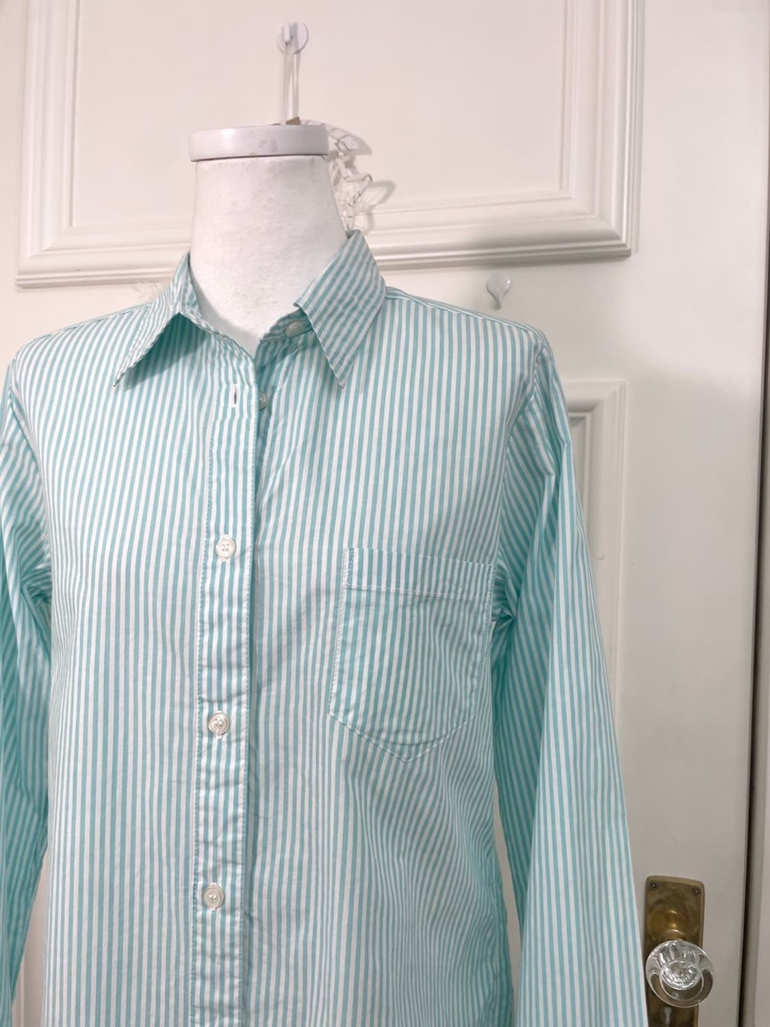 mint stripe basic line shirt(size-L) 상품이미지6