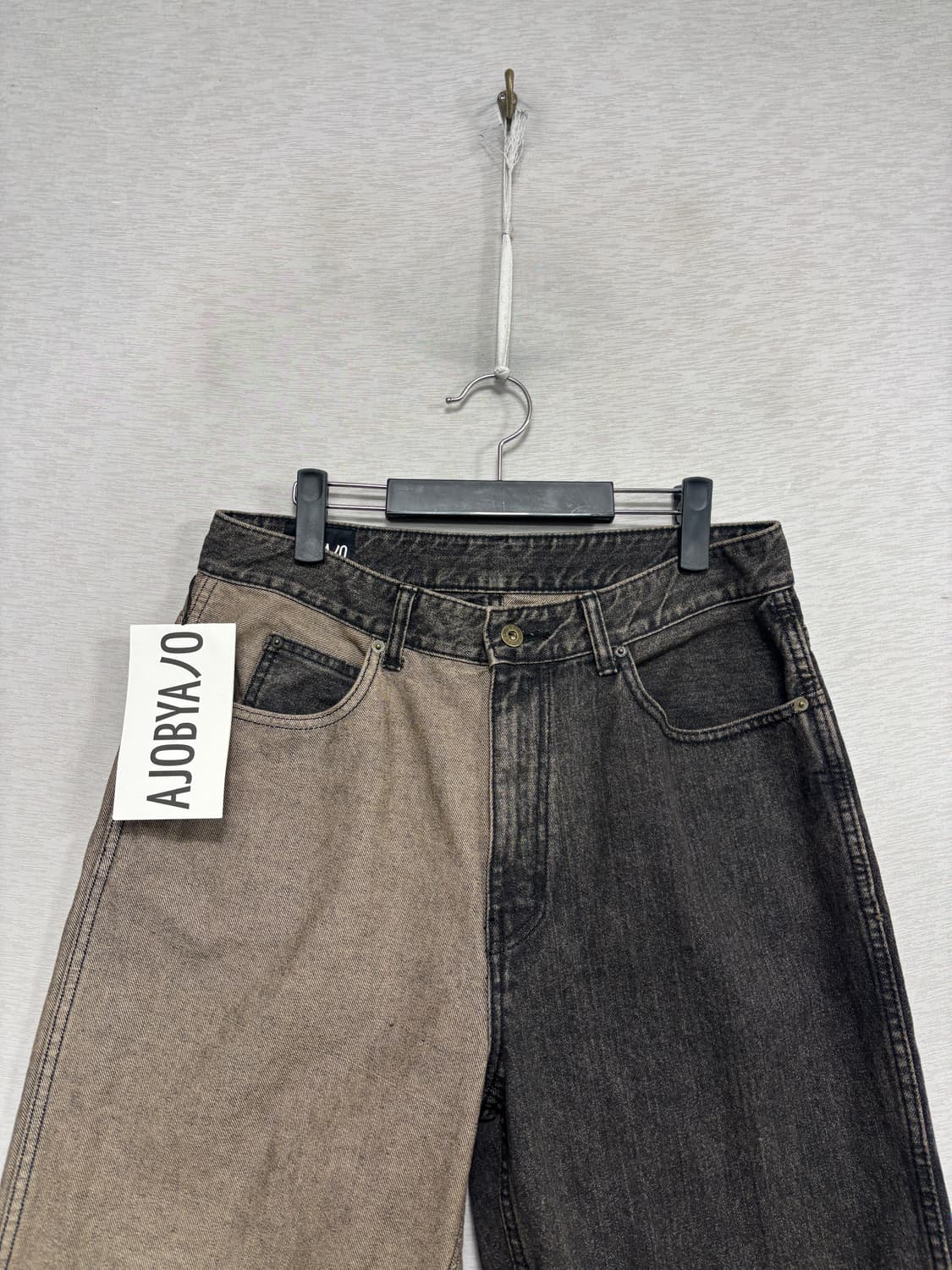 새상품 아조바이아조 컬러블록 데님팬츠 -데드스탁 상품이미지2