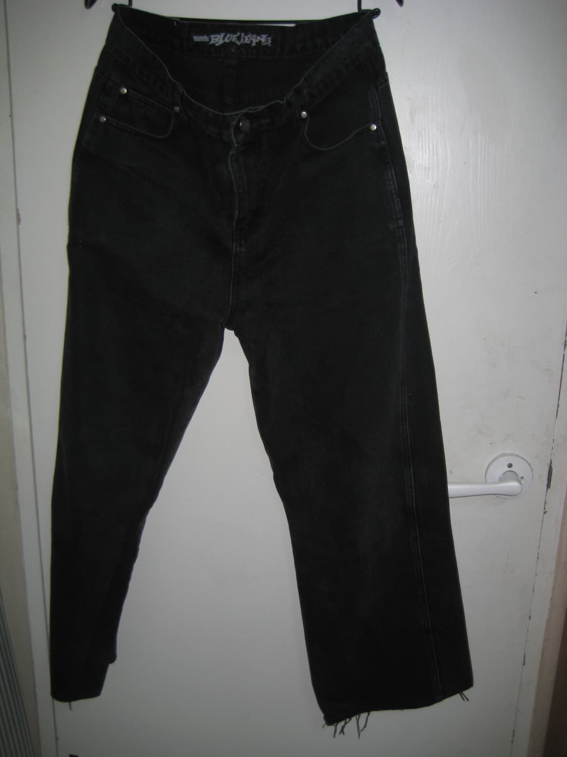 스웨이드 suade사에 블랙 데님 팬츠 라지 사이즈 상품이미지2