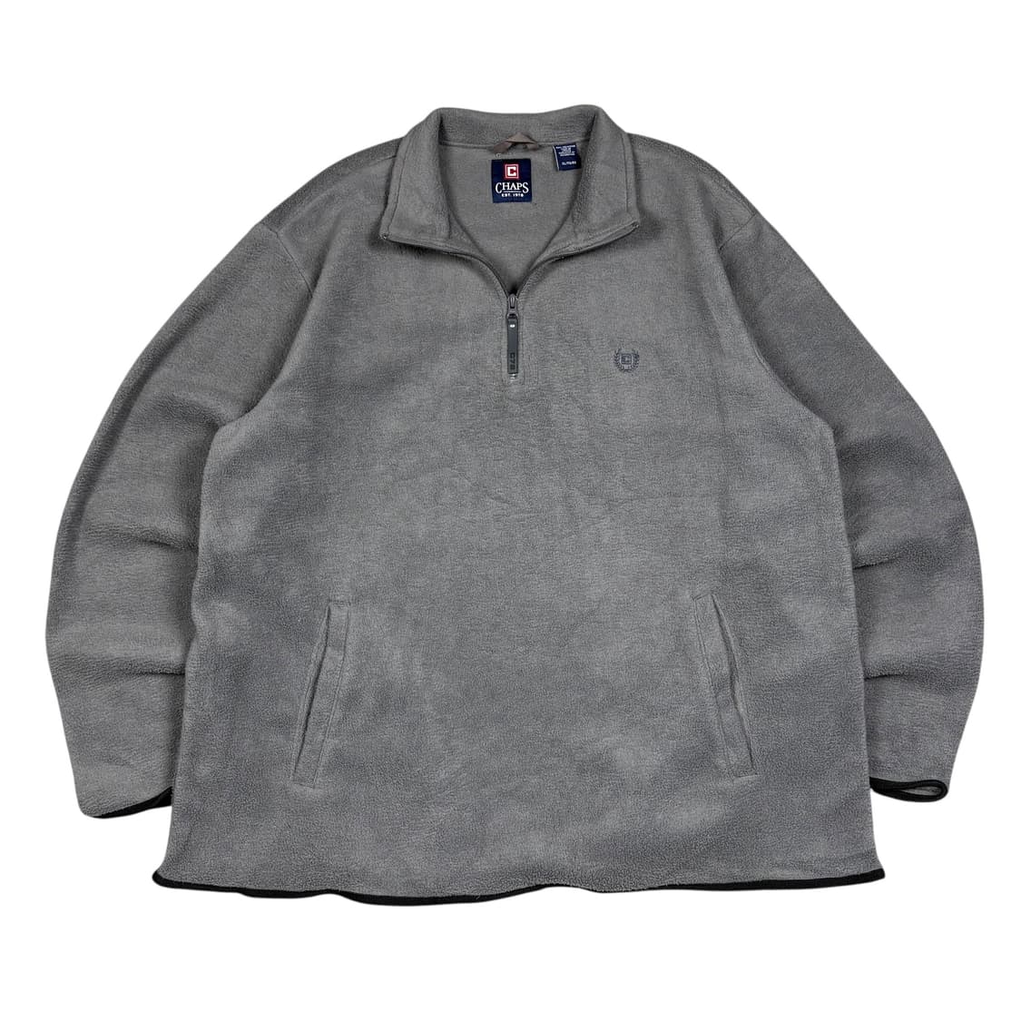 챕스 그레이컬러 하프집 플리스 상품이미지1