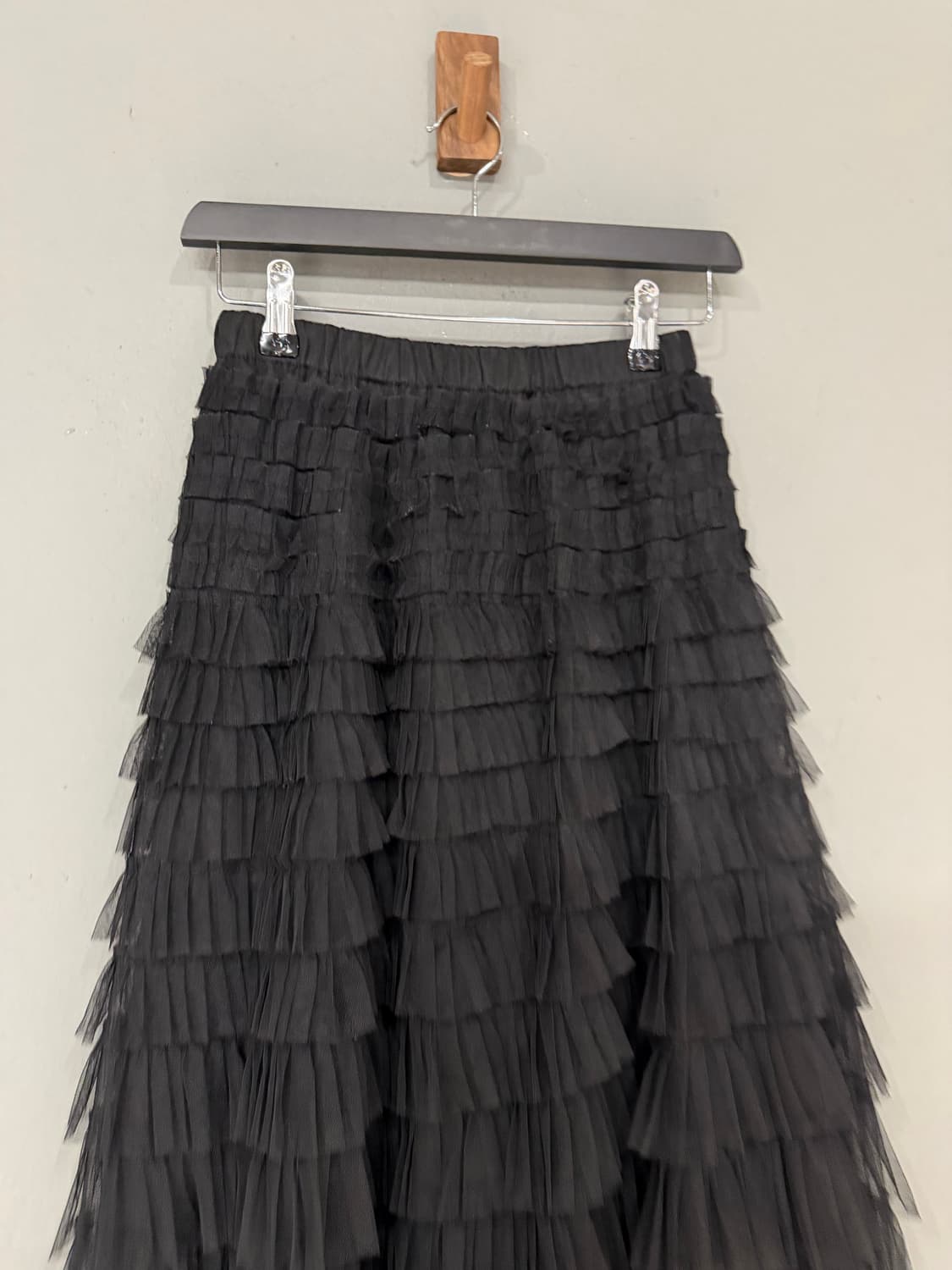 layered tulle detail long skirt 상품이미지6