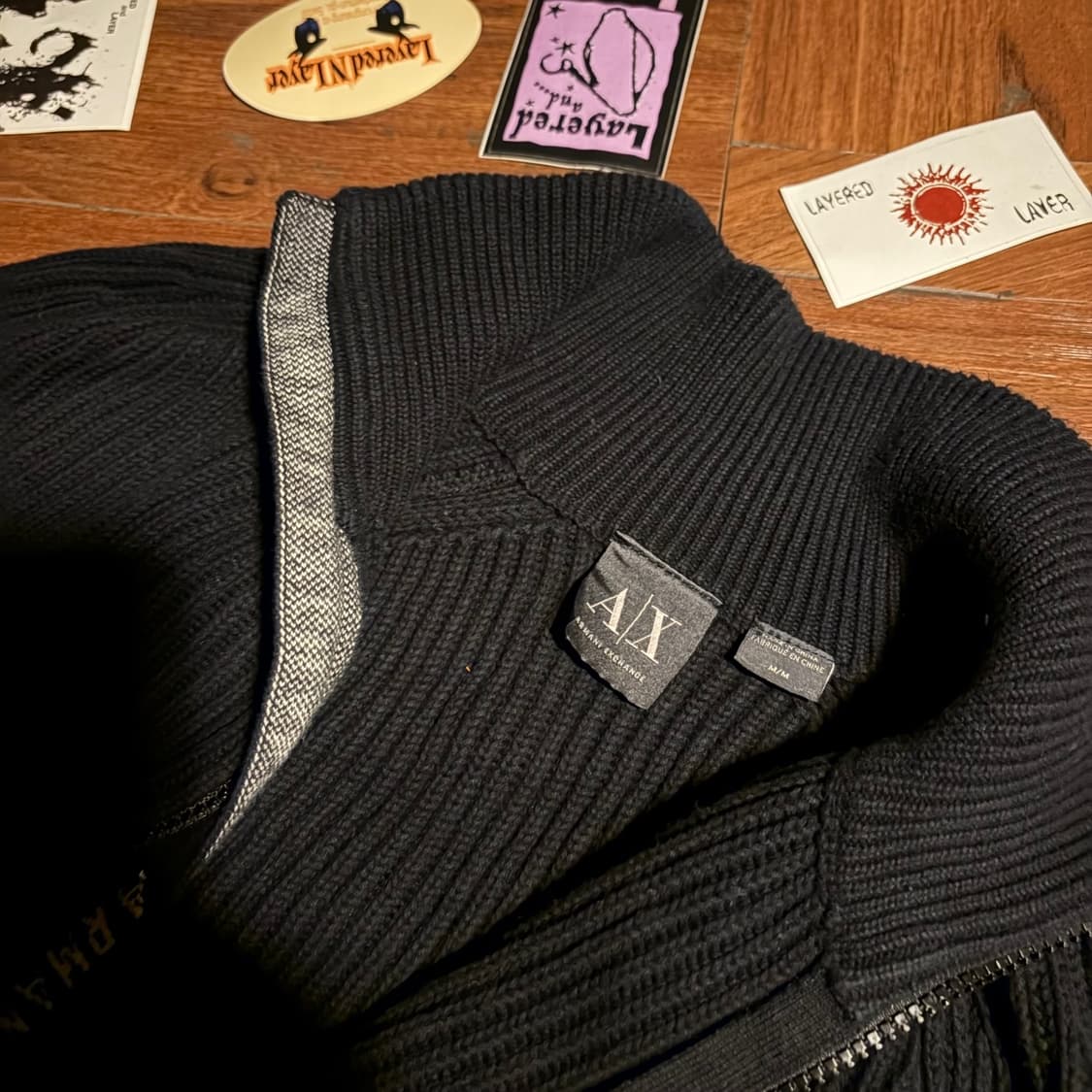 2015 fw armani exchange 슬림핏 집업 니트 상품이미지4