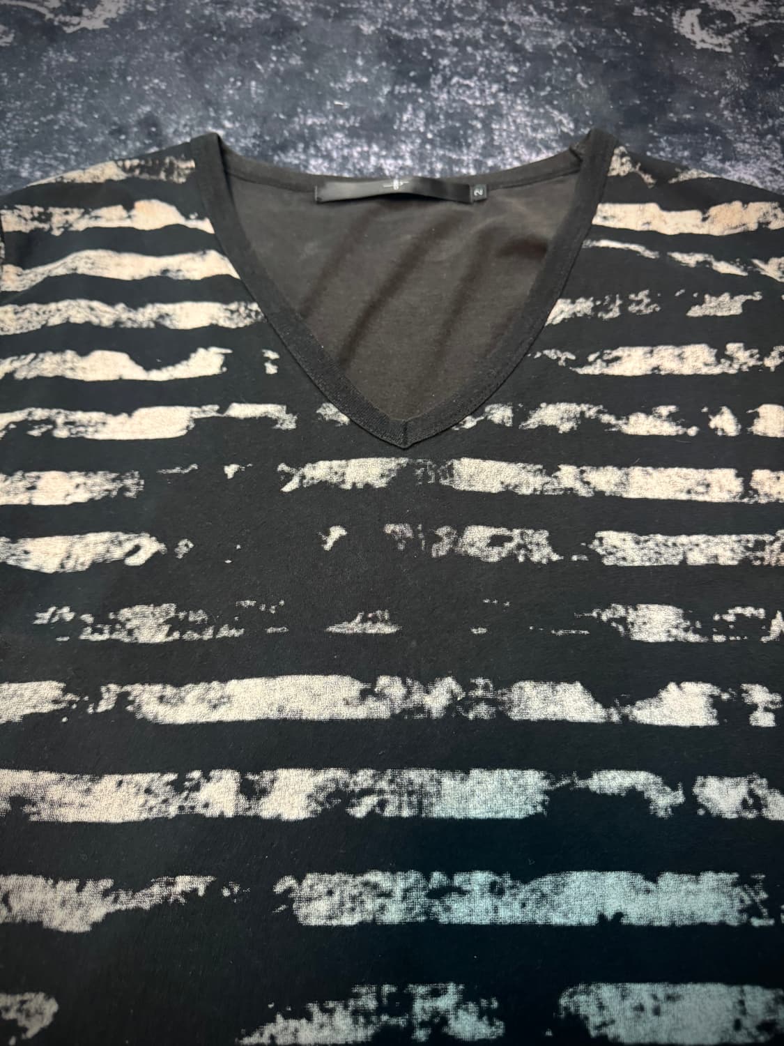 No Id 00s bleached cut sew 상품이미지2