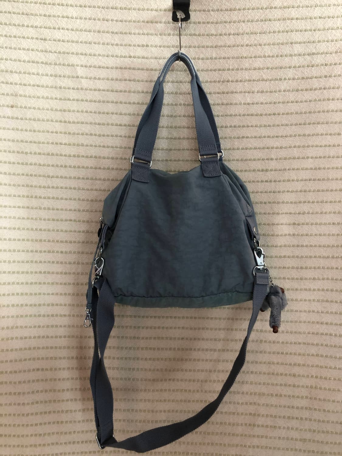 빈티지 키플링 Y2K 그레이 블루 나일론 숄더백 토트백 크로스백 상품이미지2