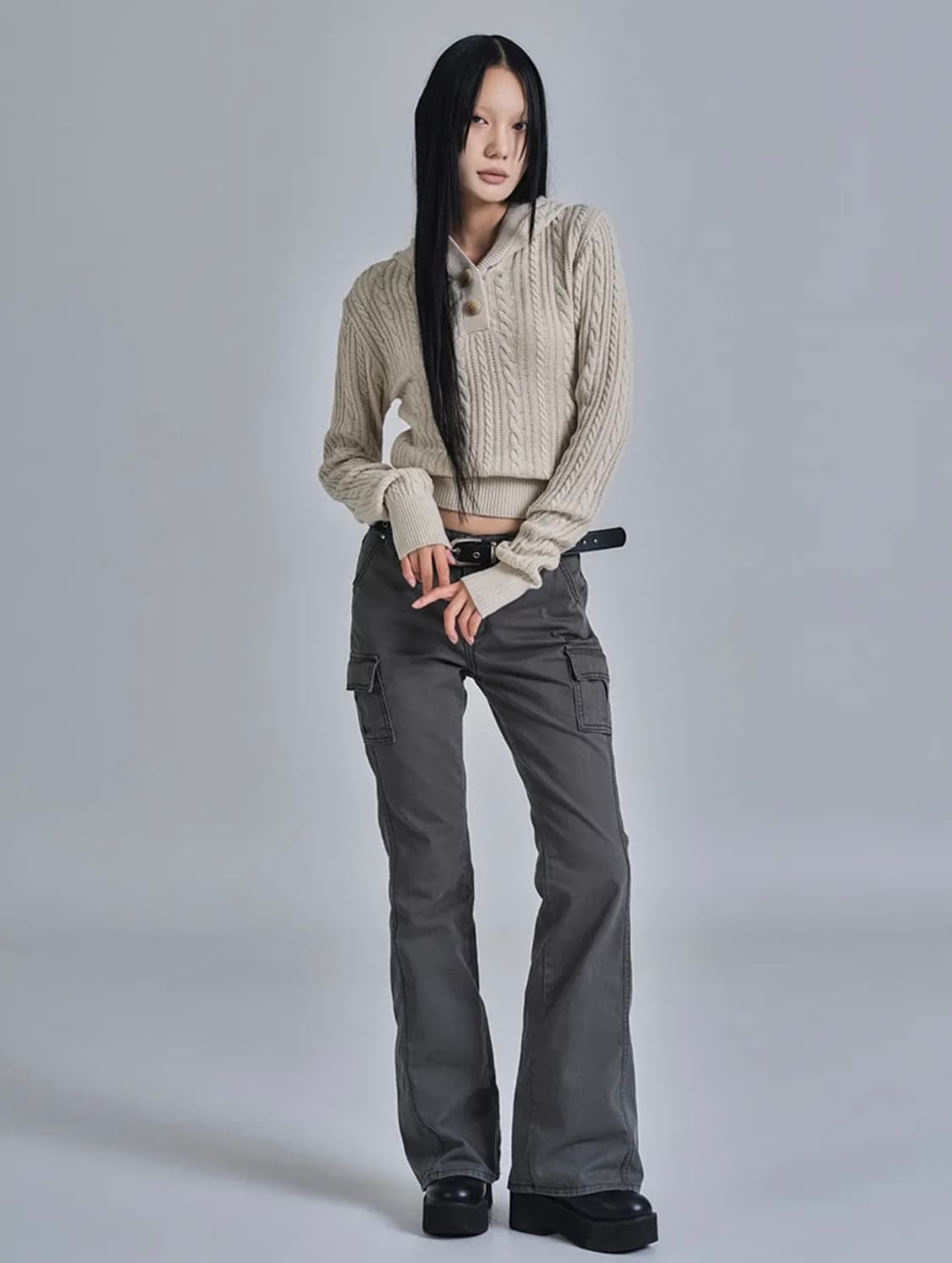 애즈온 MINUTES CARGO PANTS / CHARCOAL / M 상품이미지1