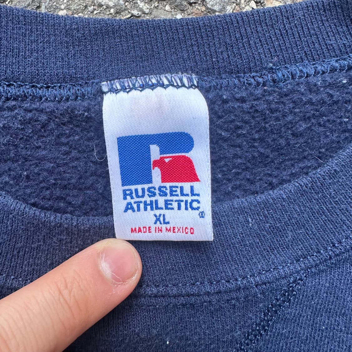 빈티지 90s 러셀 스웻셔츠 네이비  상품이미지3