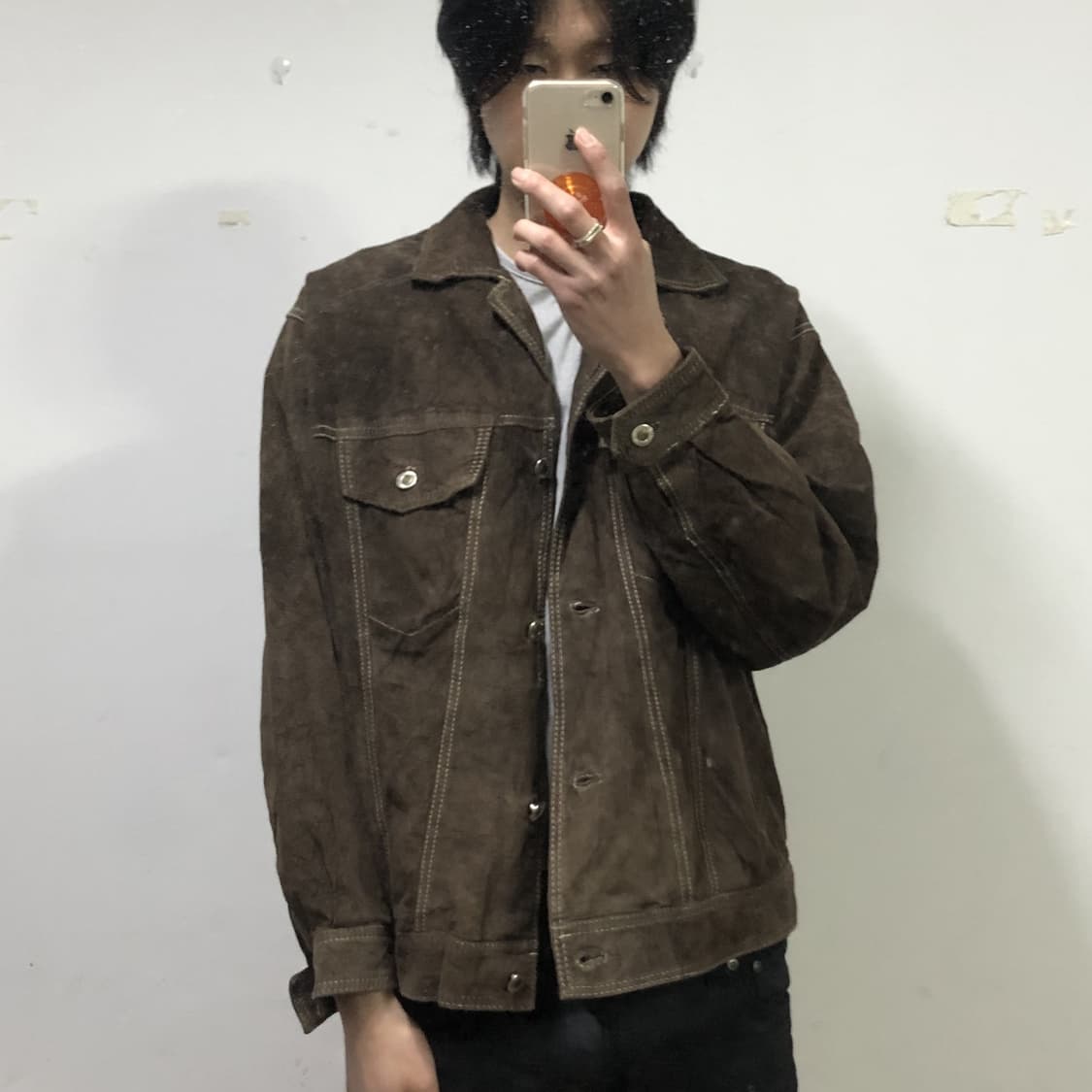 90s 아메리칸 빈티지 레더 트러커 자켓  상품이미지4