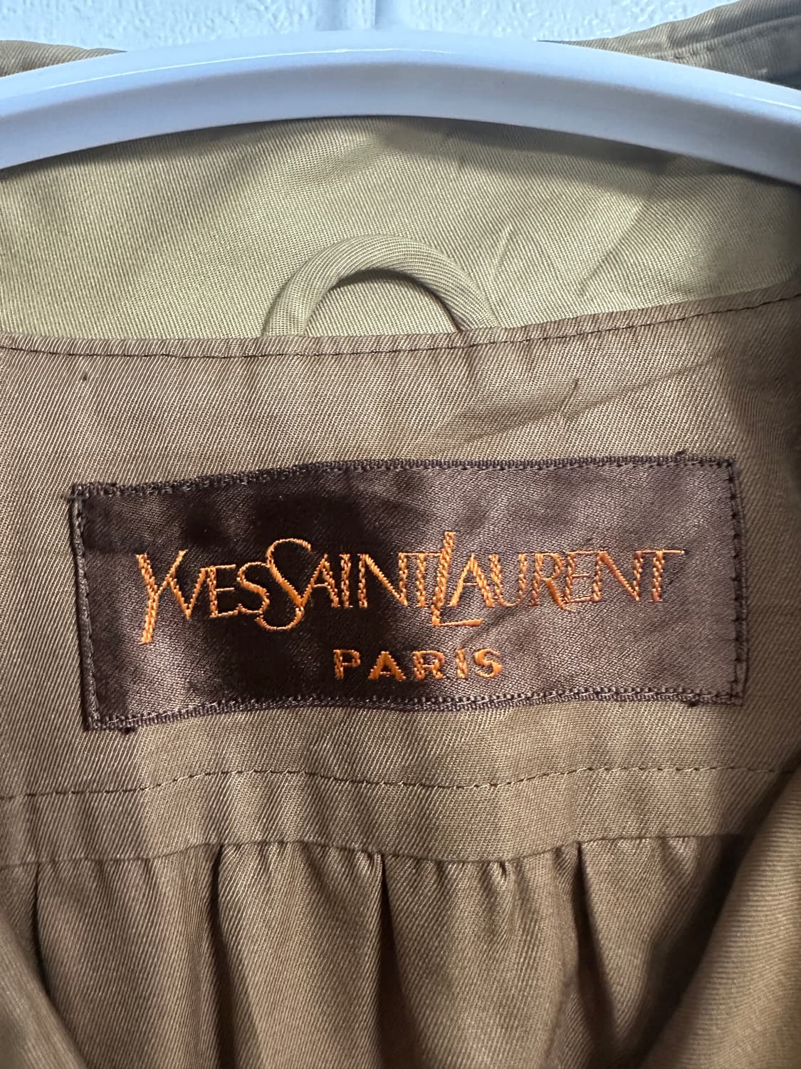 입생로랑 90s 싱글 브라운 코트 상품이미지3