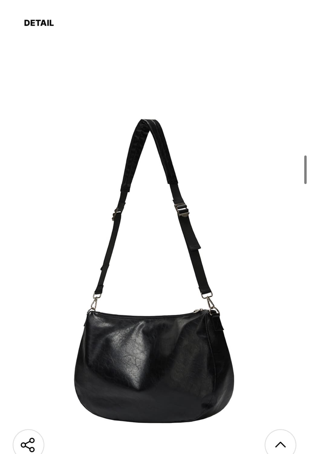 (새상품) 레더리 크랙드 크로스백 [BLACK] 판매 상품이미지9