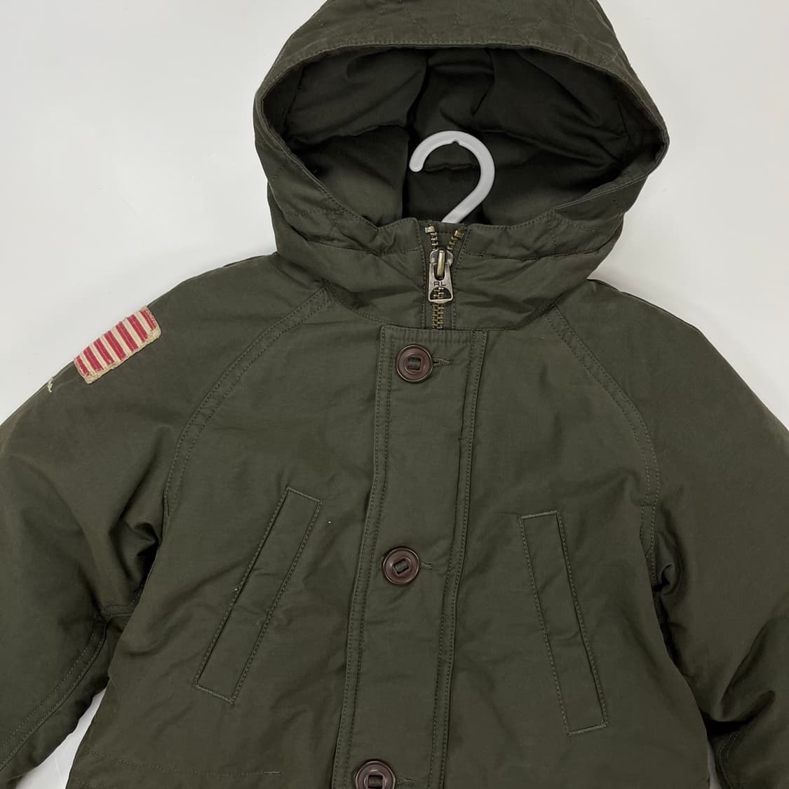 4t 랄프로렌 폴로키즈 오리털 카키 패딩 상품이미지2