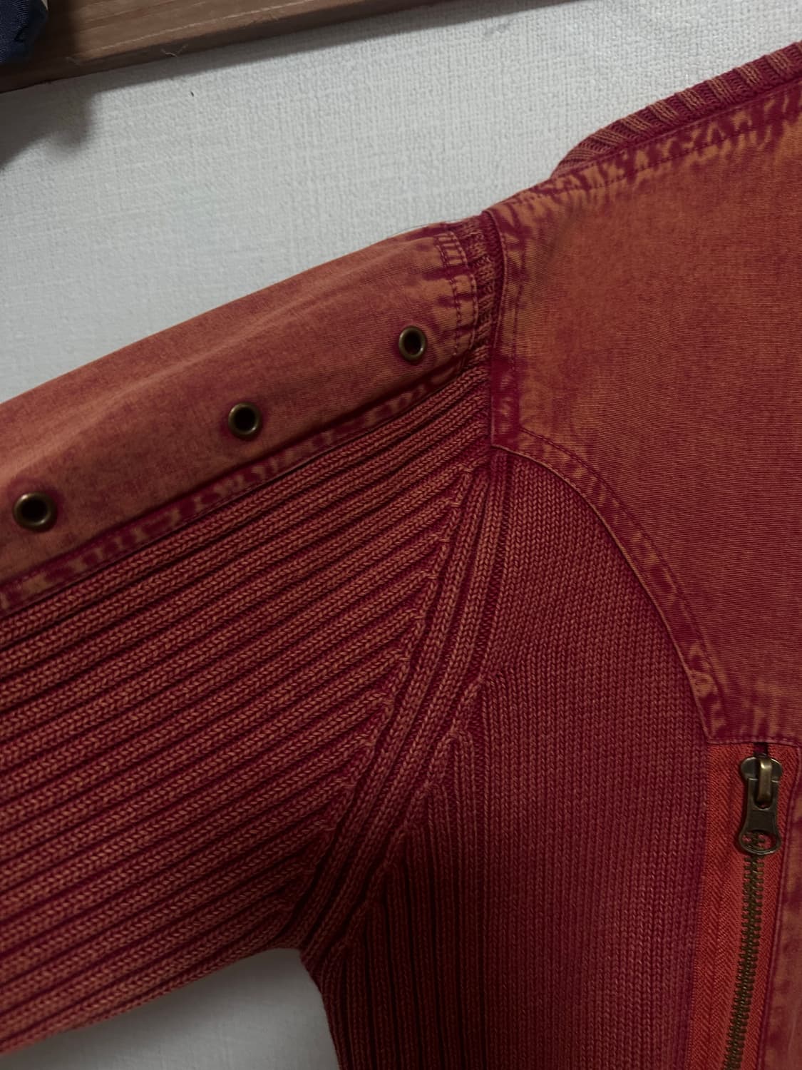 빈티지 레드 집업 자켓 상품이미지2