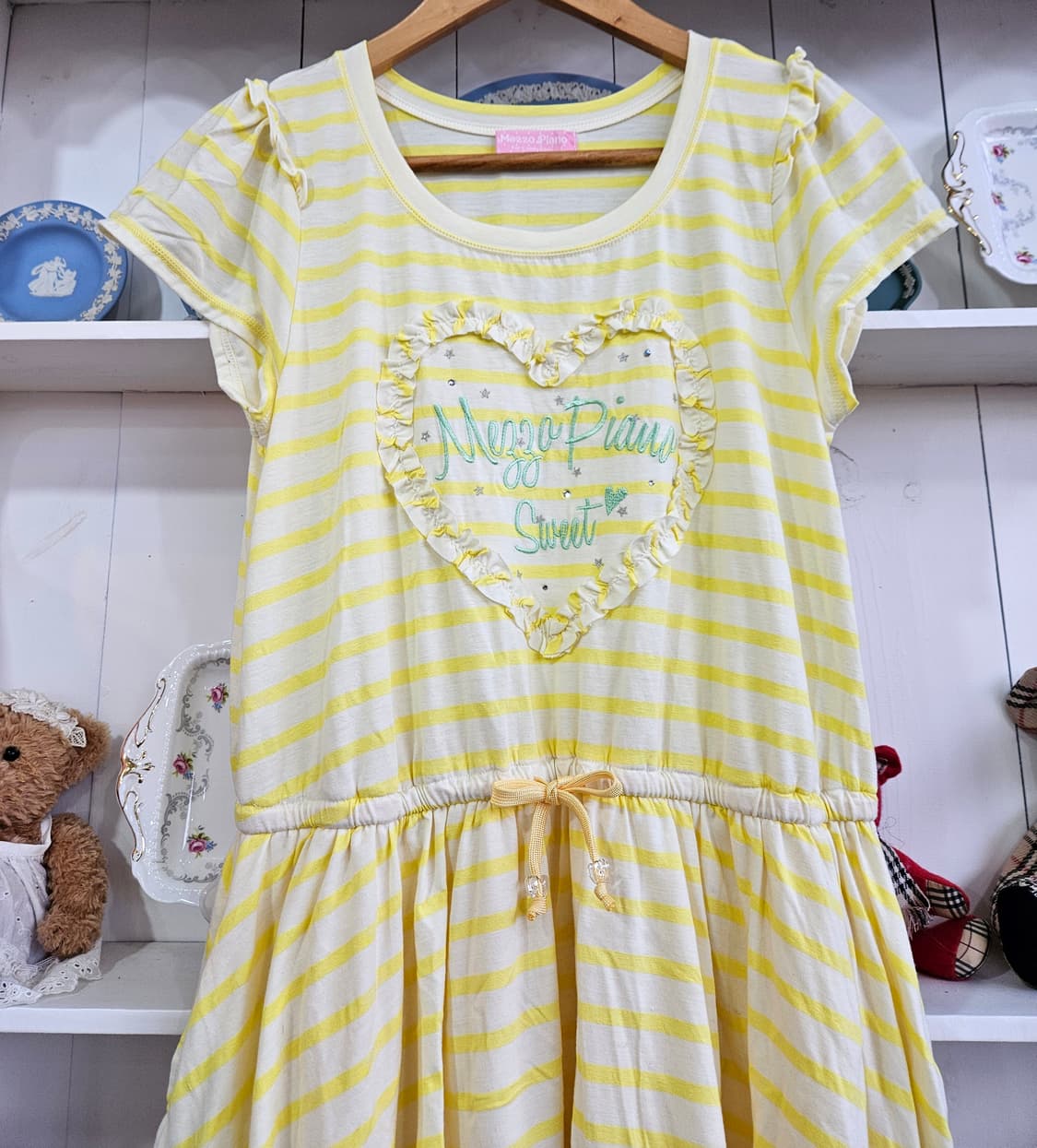 Mezzo Piano 옐로우 스트라이프 원피스 상품이미지3