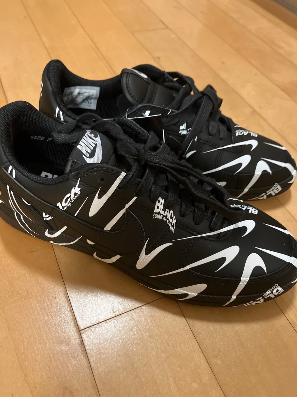 나이키 x 꼼데가르송 블랙 필드제네럴 82 250사이즈 상품이미지2