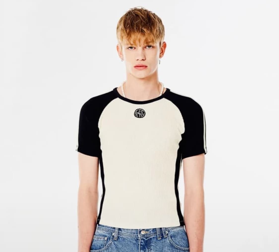레씨토반팔Vigoroso Vintage Muscle Tee_[BK/IV] 상품이미지1
