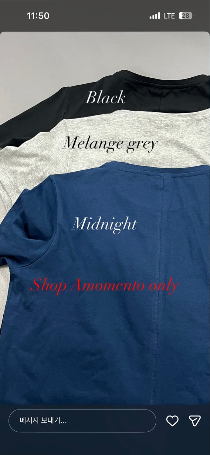 (2) 머듈 세미러프티셔츠 블랙 상품이미지1