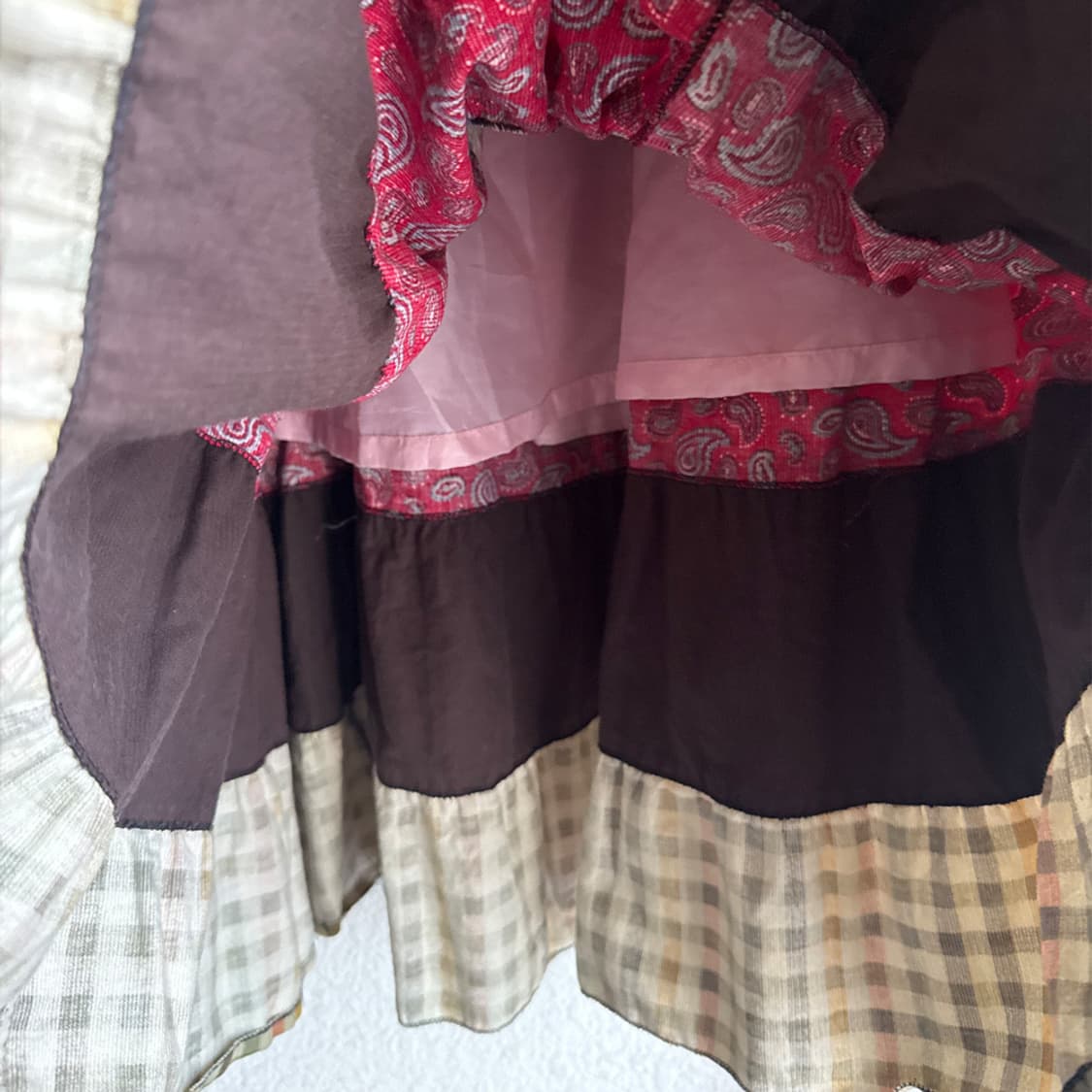 숲속 공방 패치워크 플라워 스커트 상품이미지4