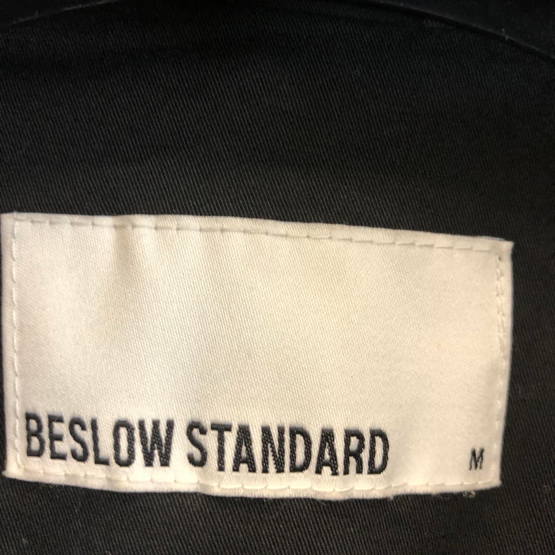 비슬로우스탠다드 코튼 콤비자켓 M 블랙 상품이미지5