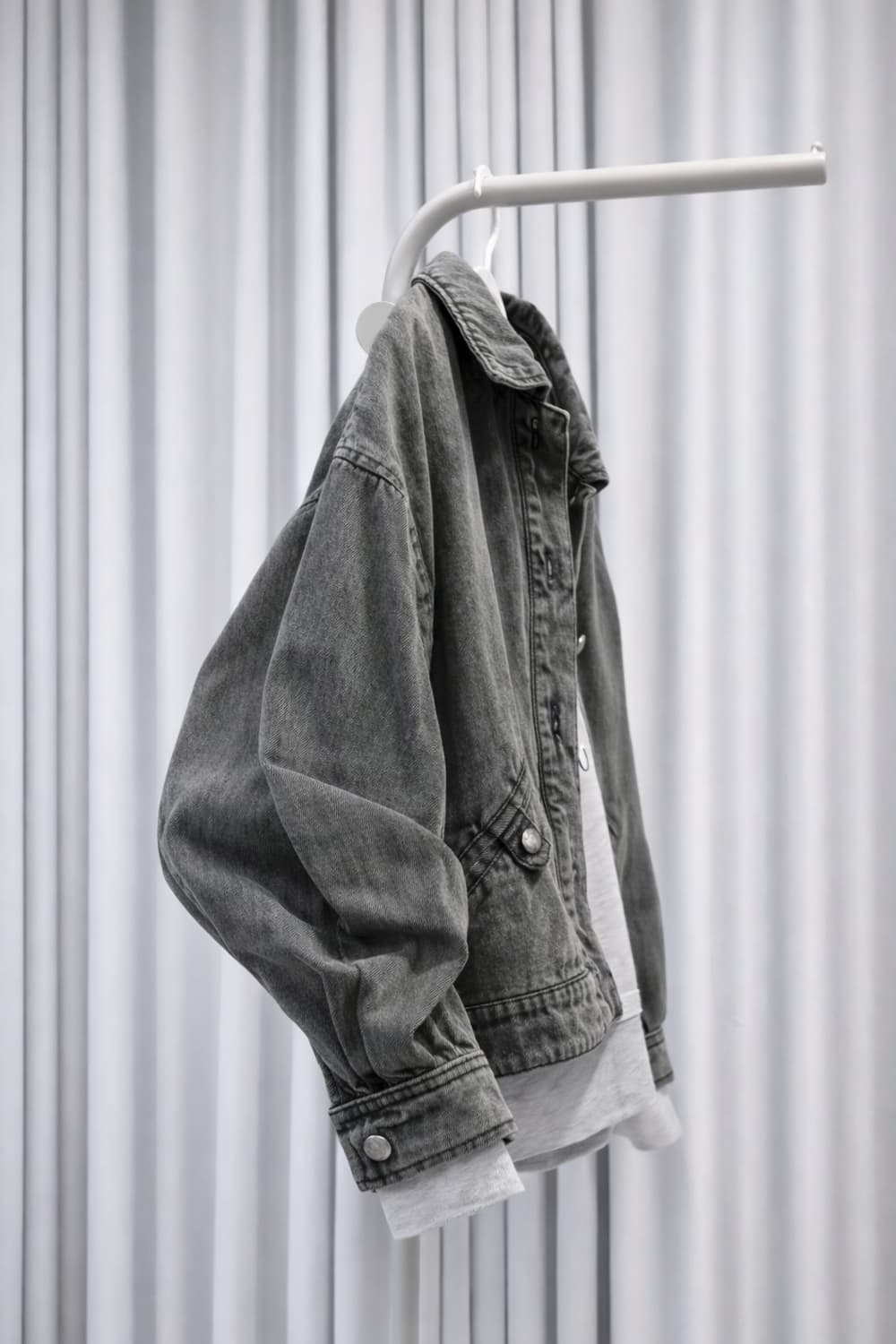 칼 라거펠트 그레이워싱 데님자켓 흑청자켓 상품이미지4