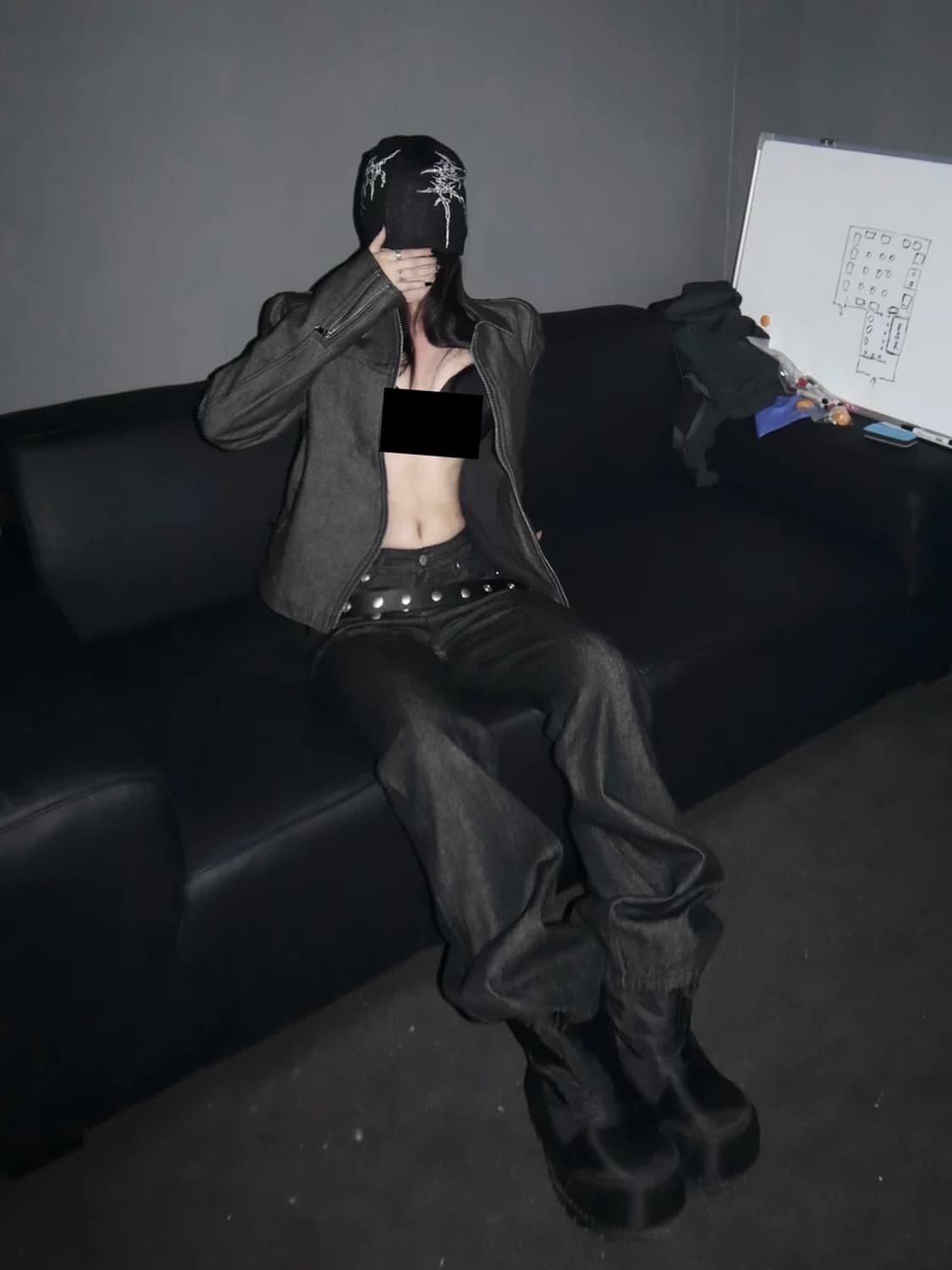 Skull Bone Graphic Beanie 상품이미지5