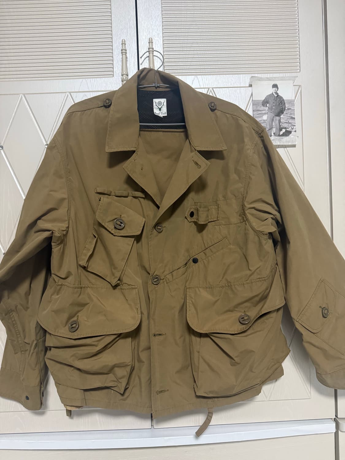 [105] 남이서팔 텐카라 자켓 tan색상 xl 상품이미지3