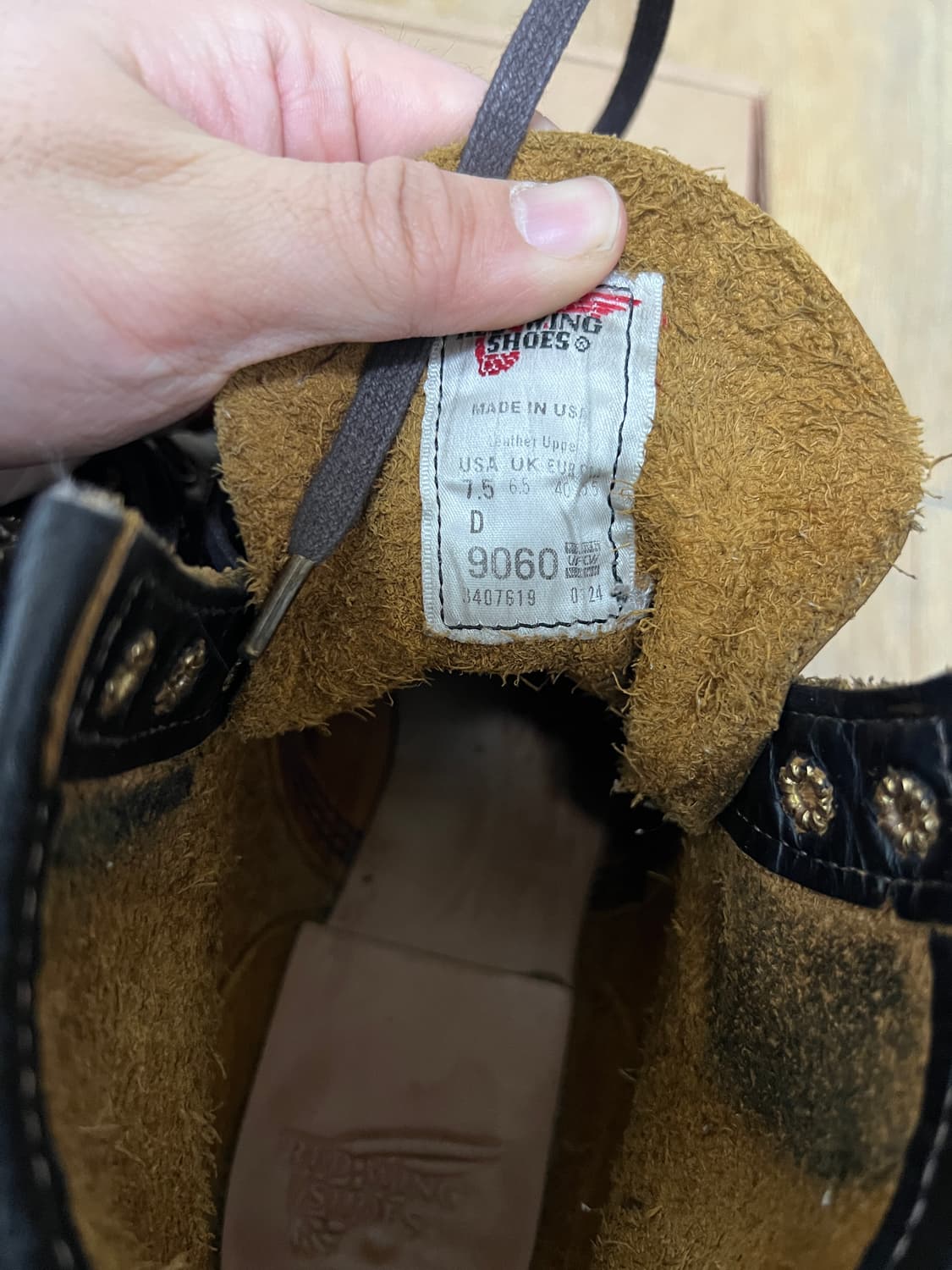 택포56) 레드윙 9060 벡맨 플랫박스 7.5D 255 상품이미지6