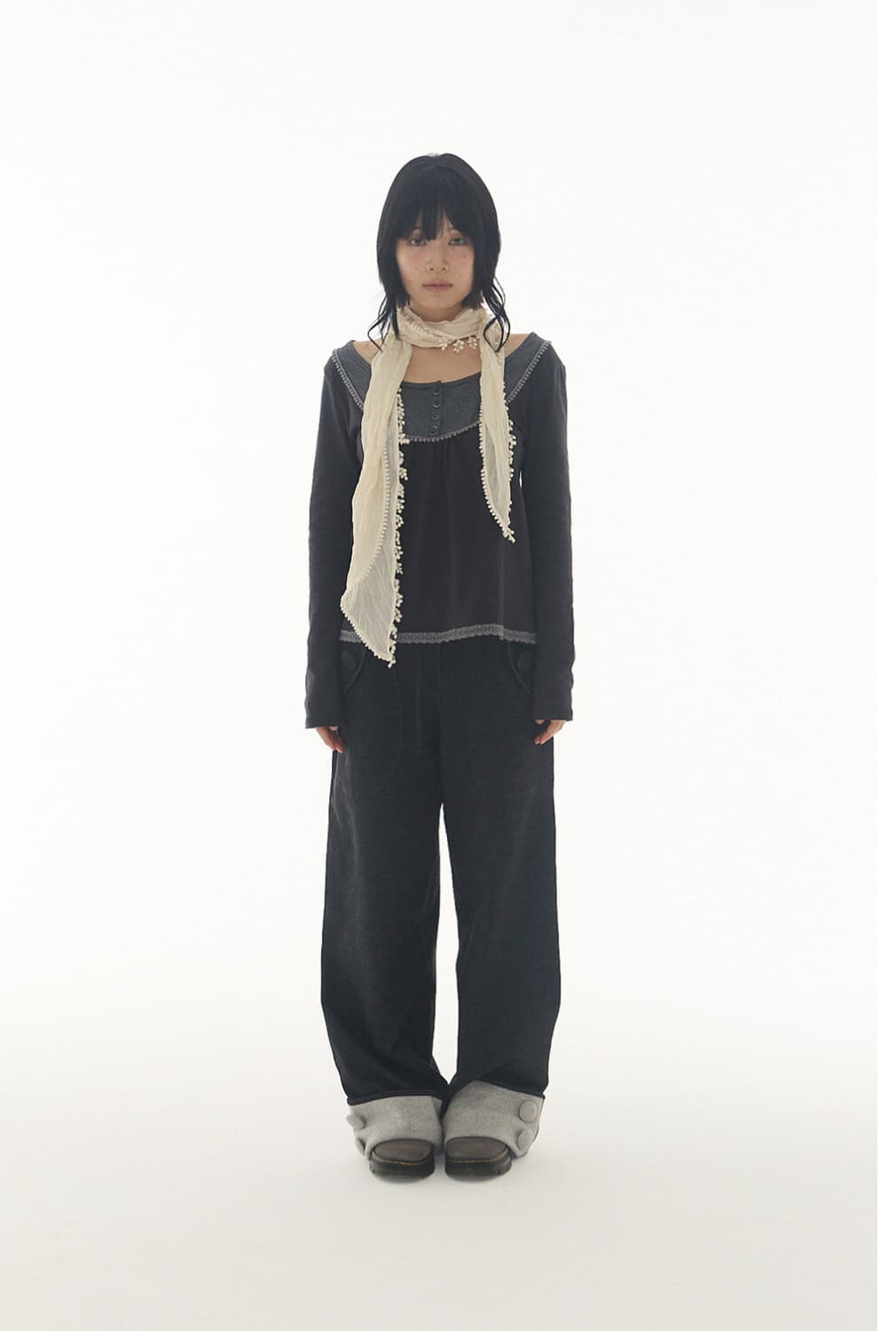 expired girl Roll-Up Button Pants  상품이미지1