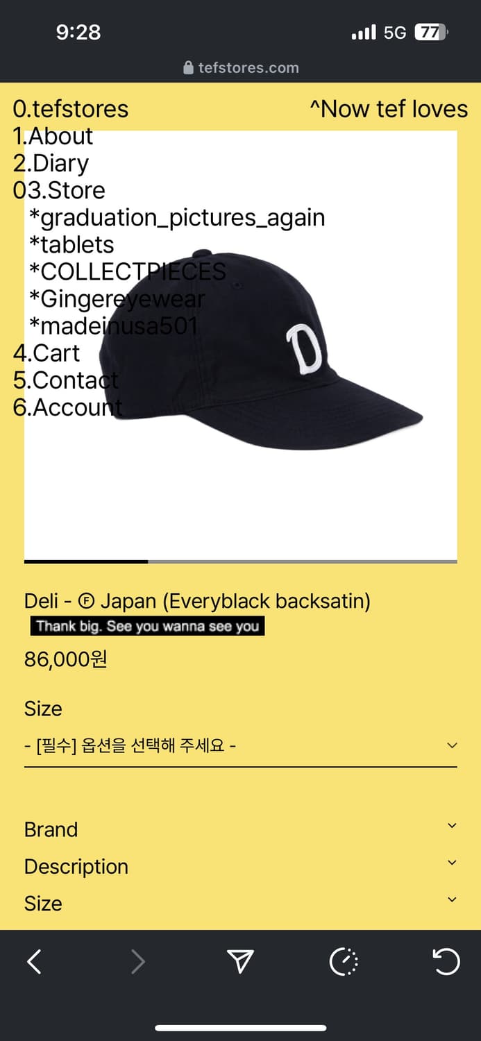 테프스스토어즈 l사이즈 판매합니다 상품이미지1