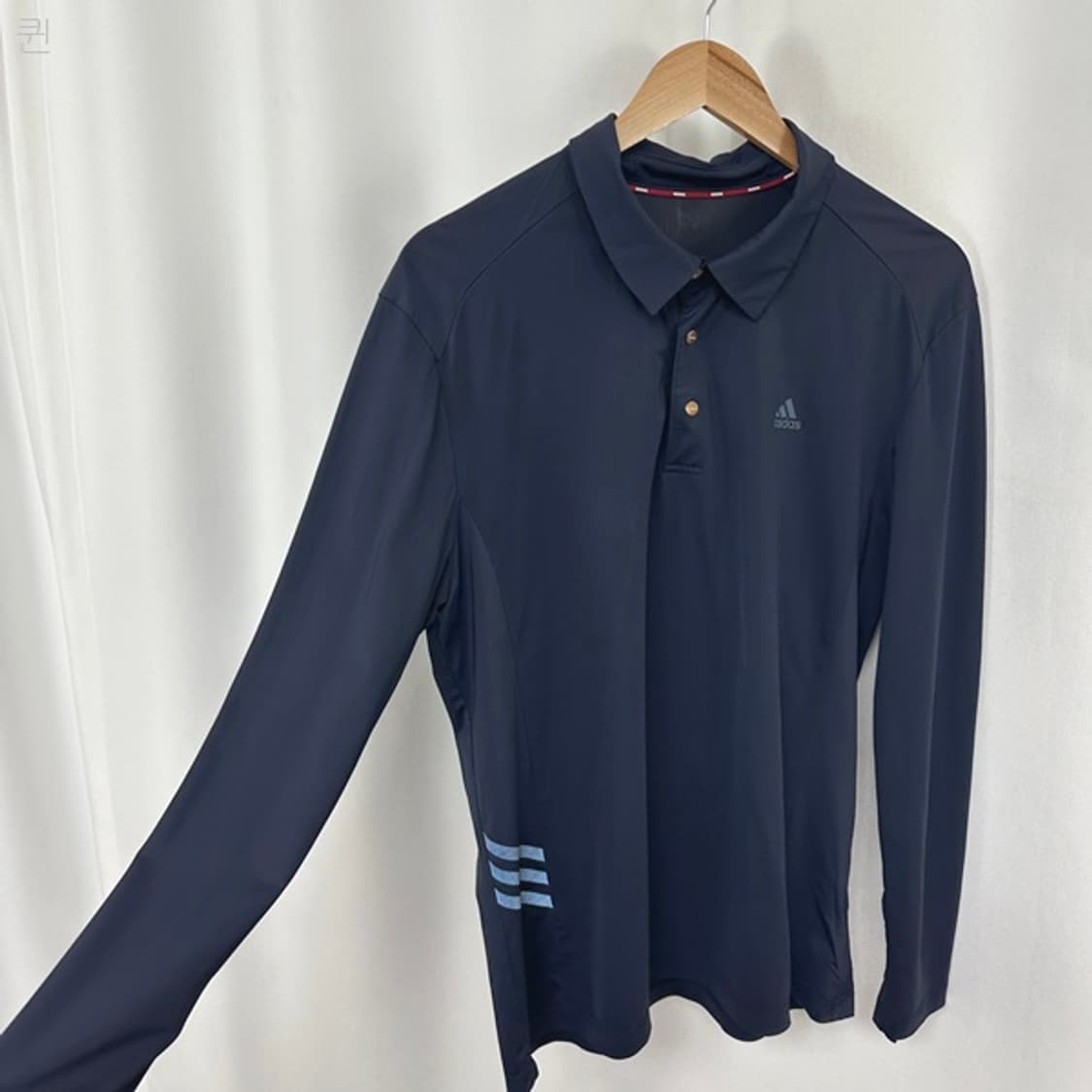 아디다스 남자 스판짱 긴팔티 네이비 XL 105 상품이미지3