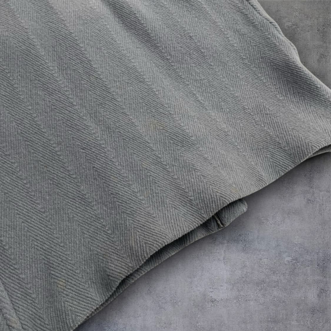 글로버올 GLOVERALL 파스텔블루 그레이 헤링본 더플코트 EUR 38 상품이미지9