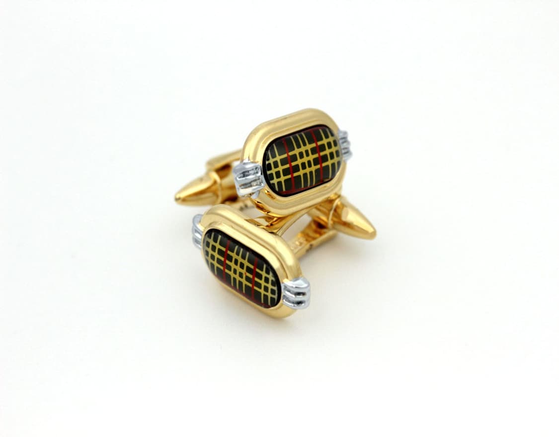 버버리 A,A-등급 5.8cm 체크패턴 남자 명품 넥타이핀 상품이미지4