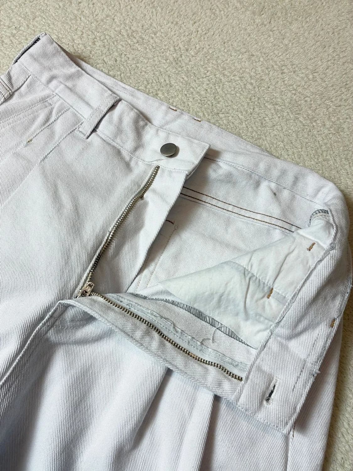 Selected 투턱 헤비코튼 데님 팬츠 PN7794 상품이미지3