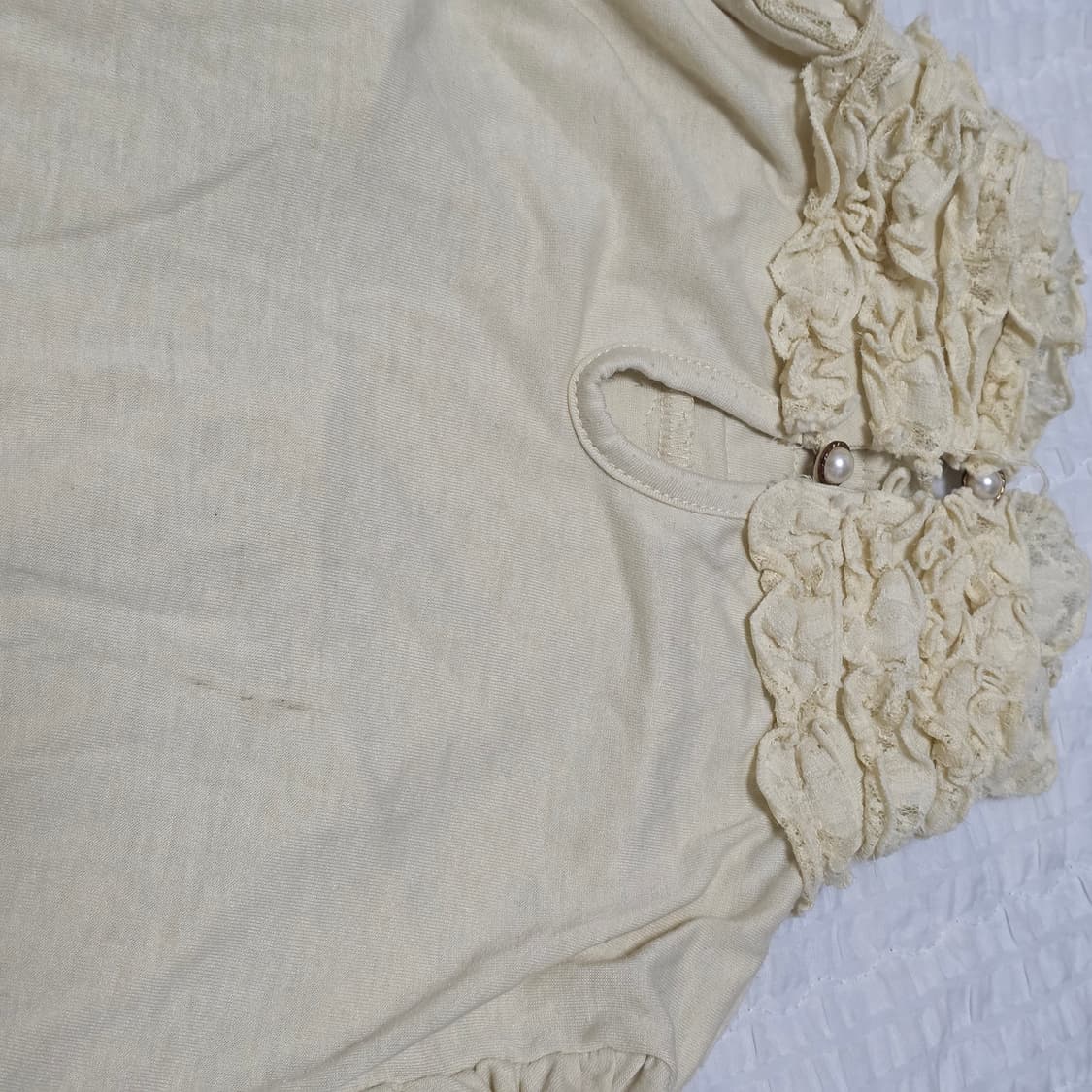 로리타st 라떼갸루 프릴 레이스 블라우스 상품이미지8