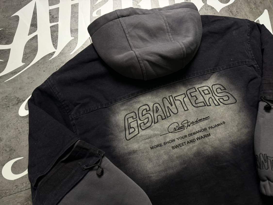 스투시 데님 페이크 투피스 겨울 한정 기모 도톰 하이넥 패딩 상품이미지6