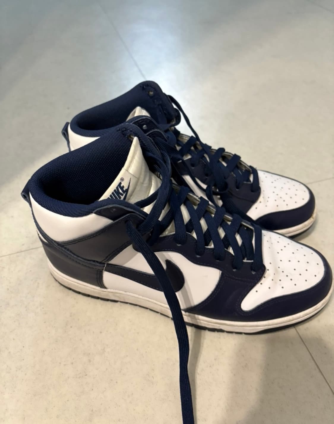 덩크 하이 레트로 네이비  상품이미지5