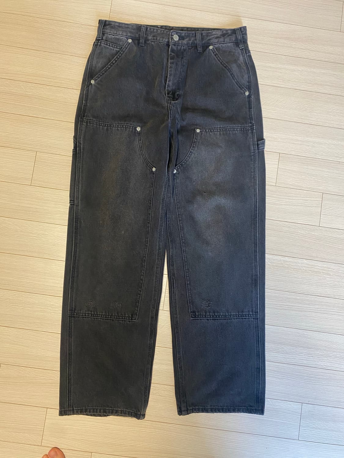 디스이즈네버댓 더블니팬츠 L 흑청 상품이미지1