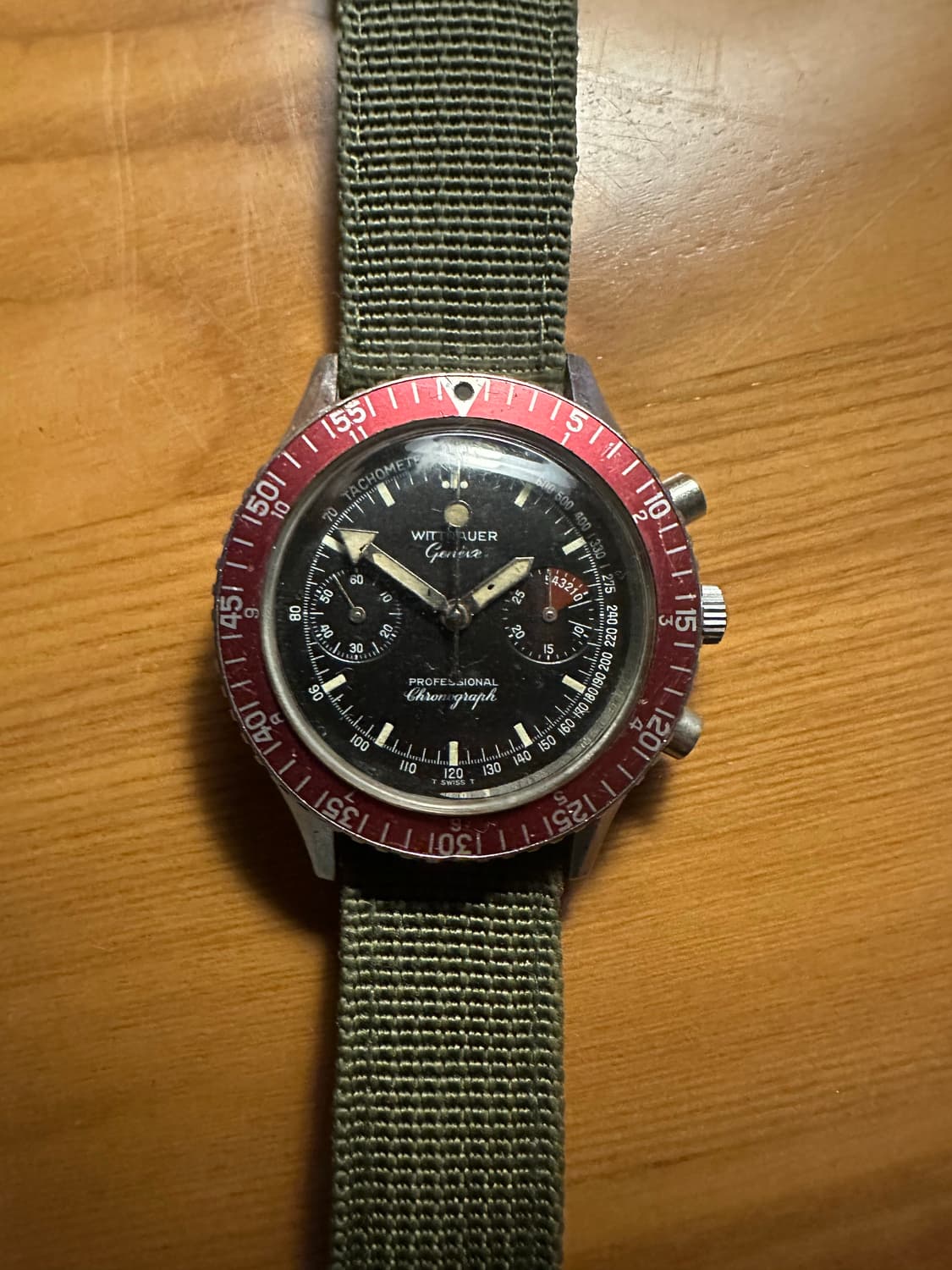 60s wittnauer 7004a 수동 크로노그래프 상품이미지1