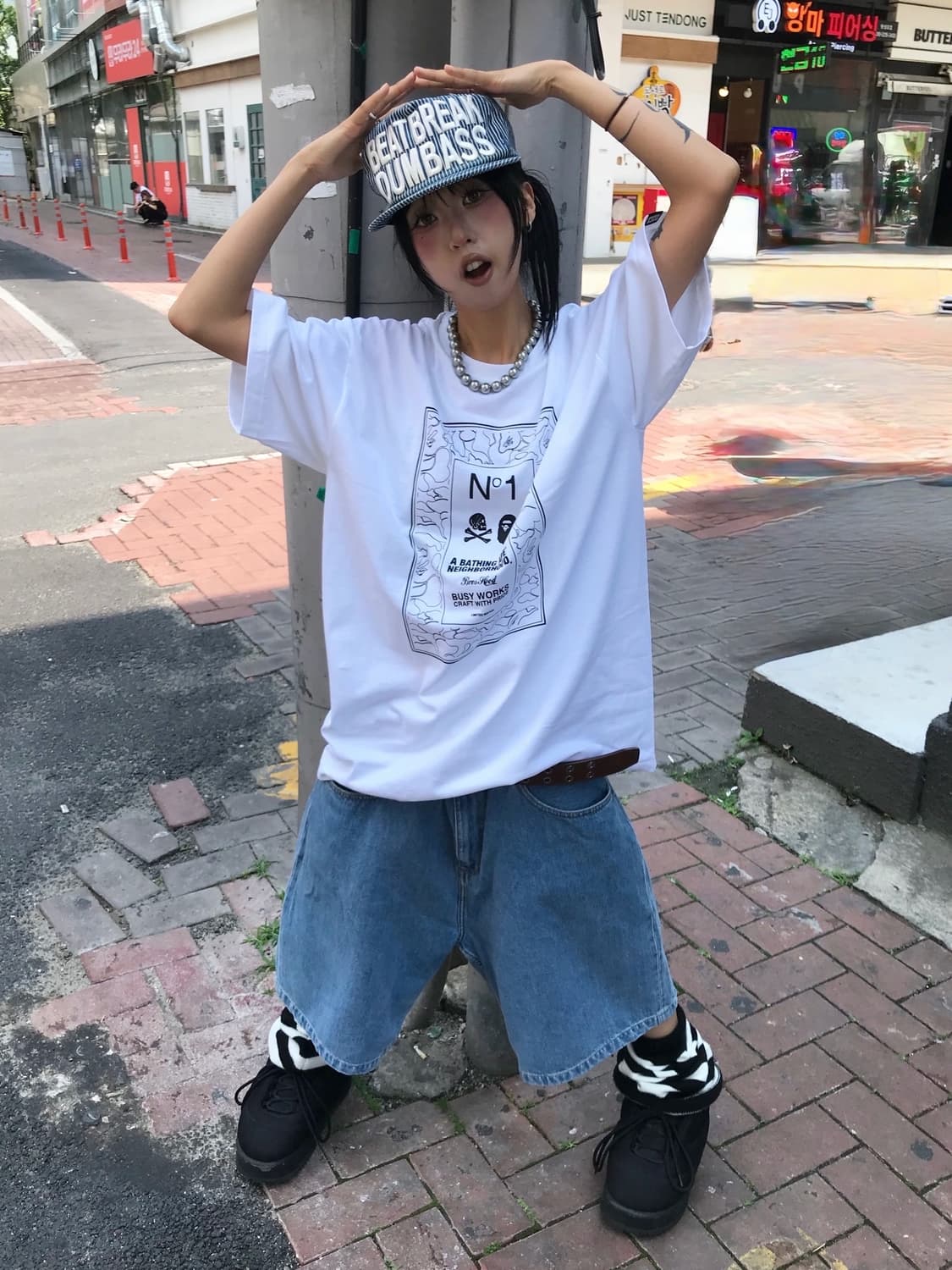 < Bape X Neighborhood Collaboration T-sh 상품이미지1