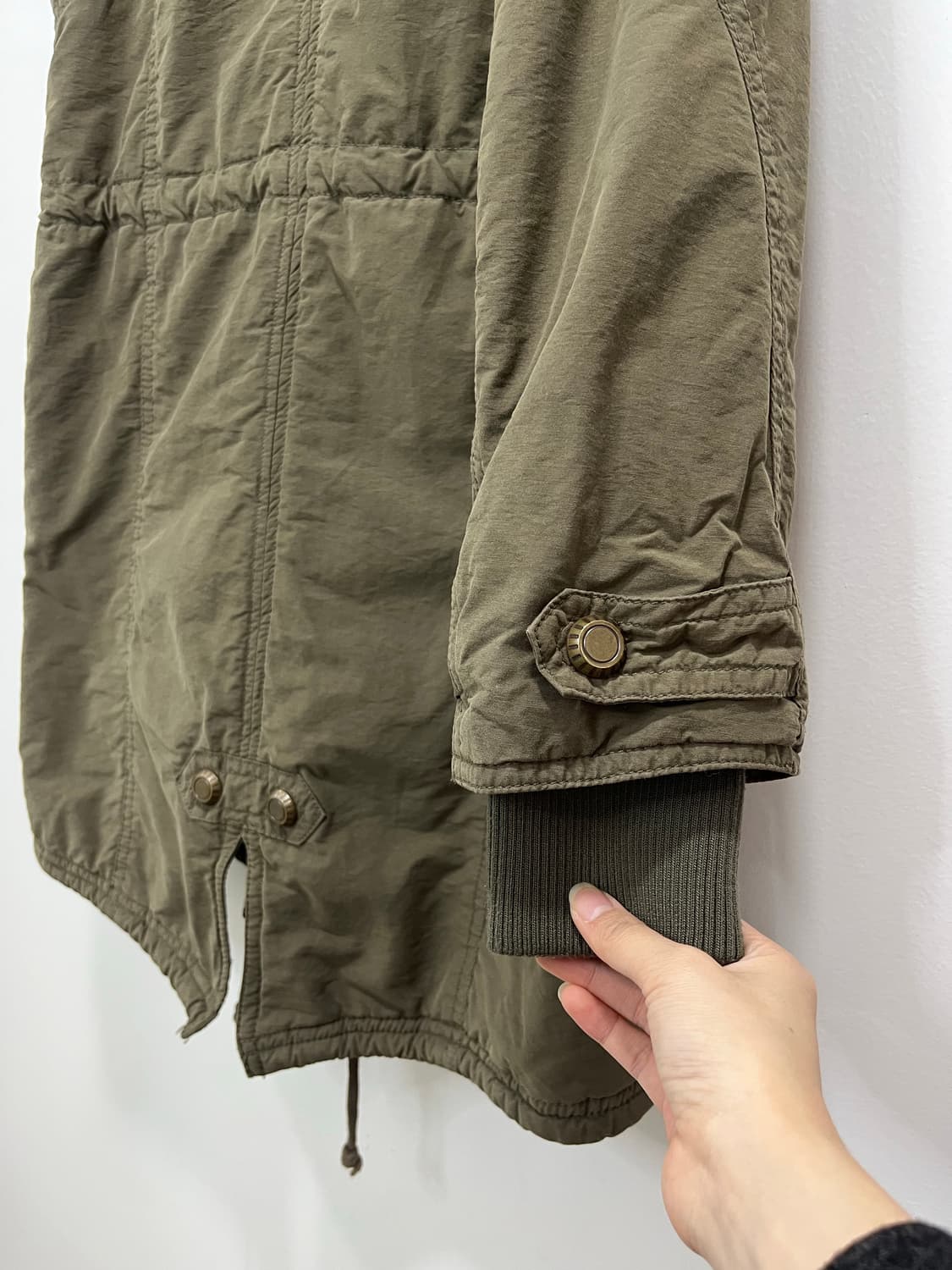 Ozoc 락펑크 버클 버튼 야상 자켓  상품이미지9