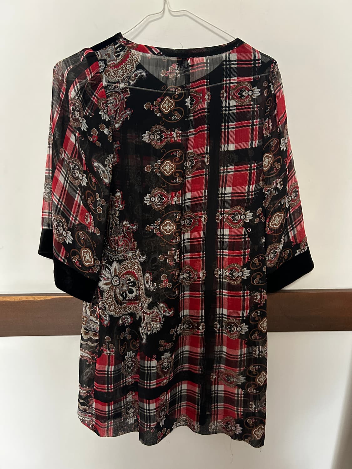 체크 미니 원피스  상품이미지5